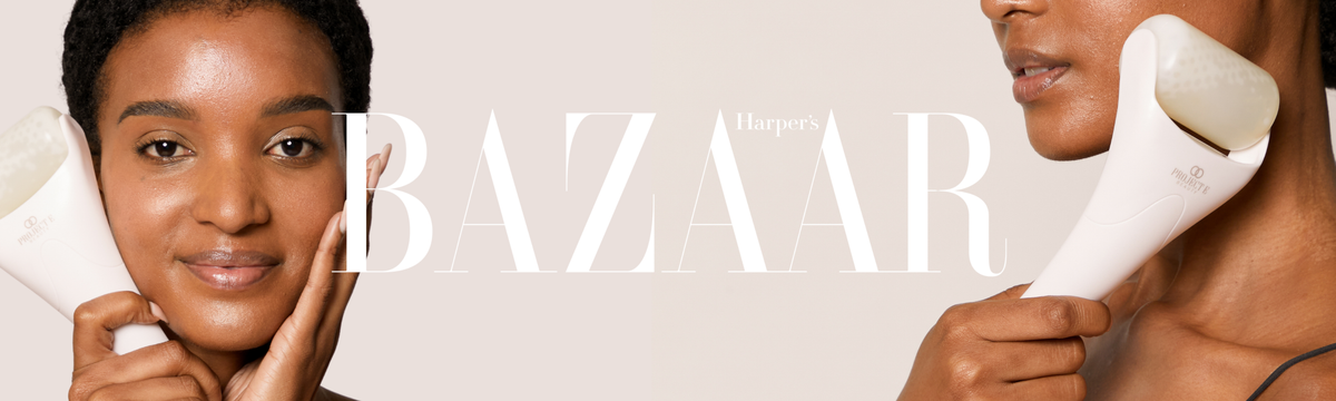 Harper’s Bazaar spotlights the Project E Beauty Ice Roller as the Secret to Depuffed Skin